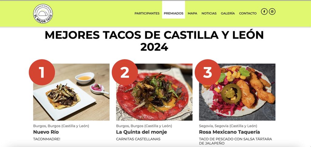 Mejor Taco en Castilla y León